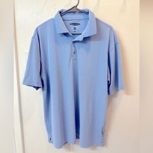 Pebble Beach Golf Polo Men’s Large Marina (Blue) Dry-Luxe Performance.
